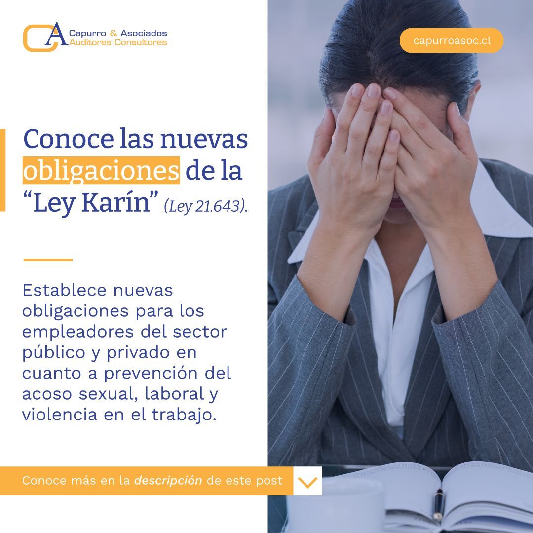 Conoce las nuevas obligaciones de la “Ley Karin” (Ley 21.643)