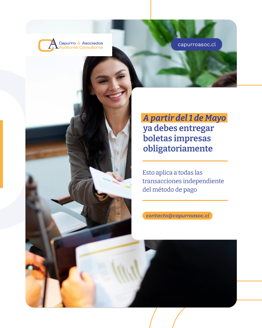 ¿Es obligatoria la boleta impresa desde el 1 de mayo?