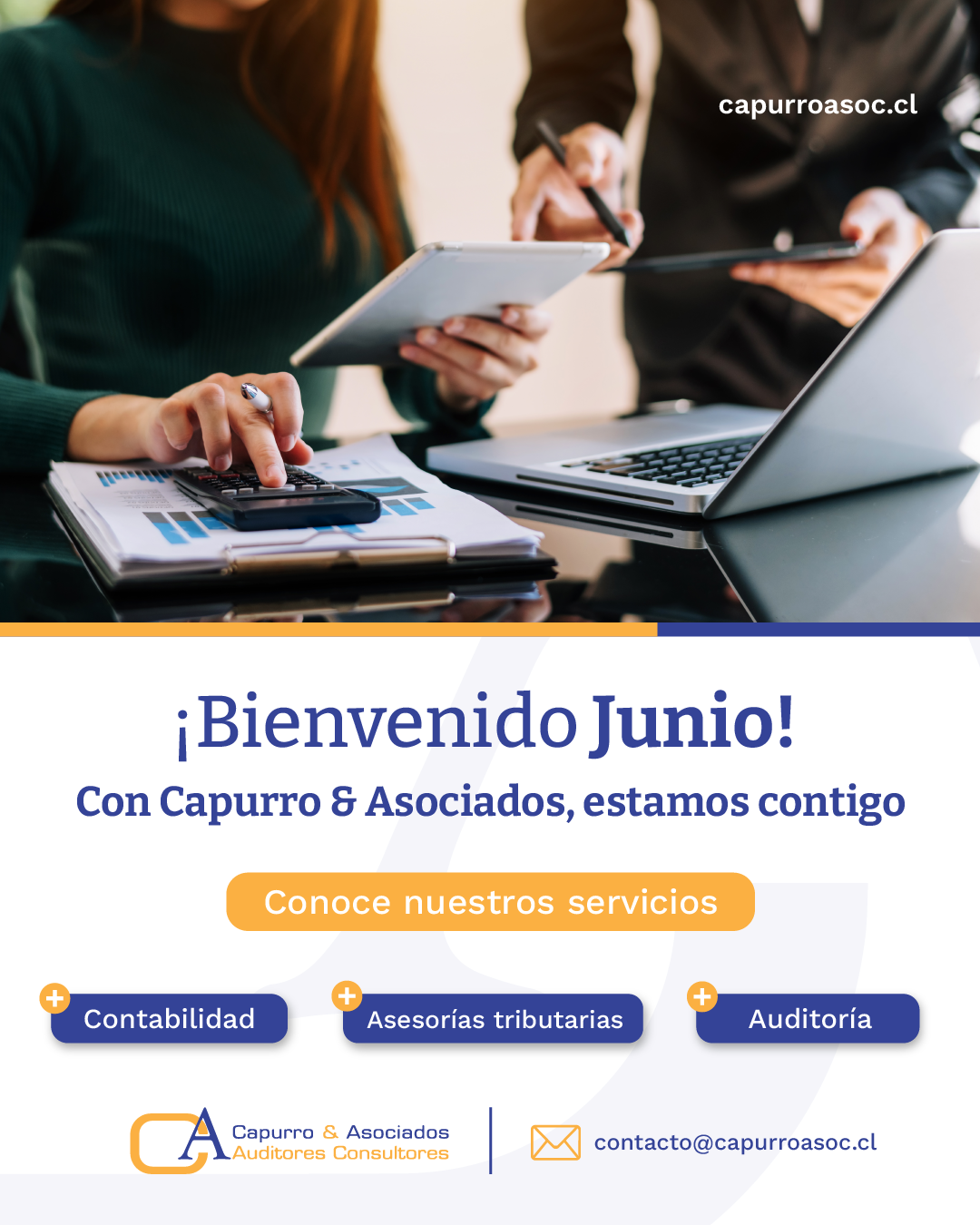 Contabilidad y asesoría tributaria en junio