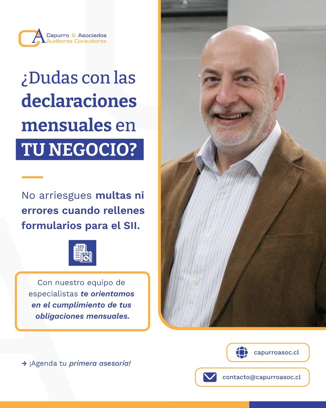 Infografía sobre la importancia de resolver las dudas en tus declaraciones mensuales